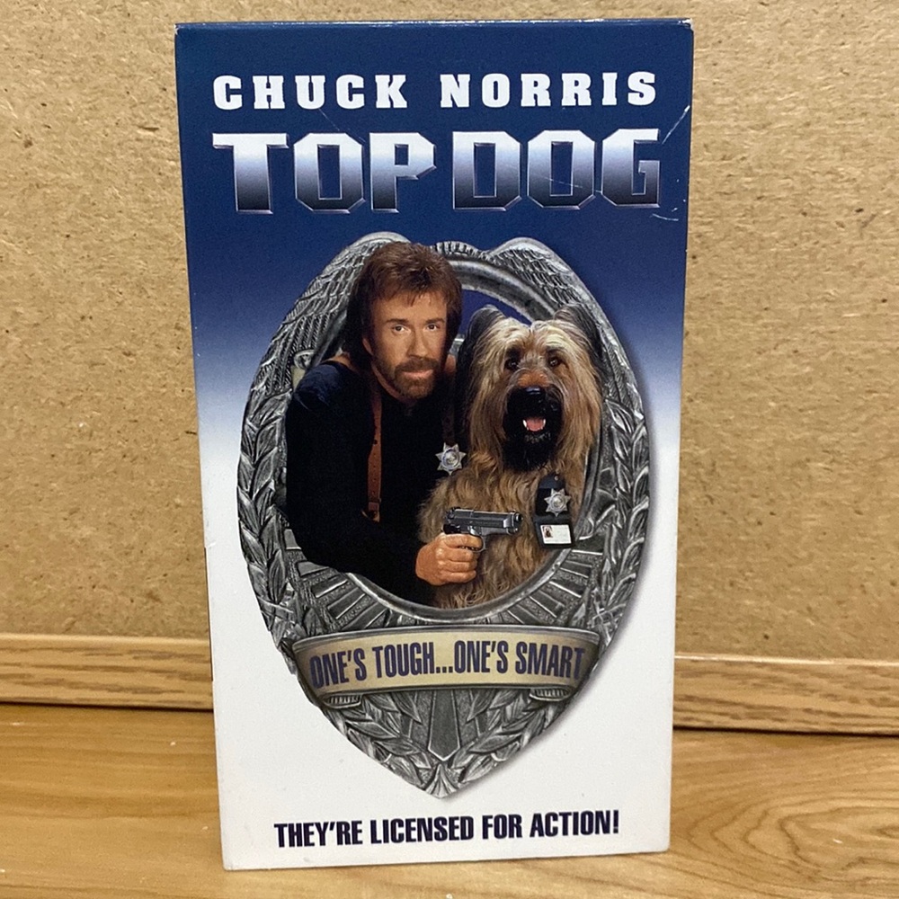 Chuck Norris Top Dog VHS tape